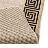 Szőnyeg futó marsa fekete 50 x 400 cm poliészter és pvc Szőnyeg futó marsa fekete 50 x 400 cm poliészter és pvc