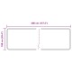Szőnyeg futó marsa szürke 100 x 400 cm poliészter és pvc