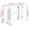 Széf antik fa 89 x 34,5 x 80 cm szerelt fa