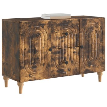Tv szekrény füstös tölgy 89 x 34,5 x 60 cm szerelt fa