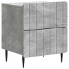 Éjjeliszekrény 2 pcs betonszürke 43 x 34,5 x 49,5 cm szerelt fa