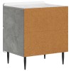 Éjjeliszekrény 2 pcs betonszürke 43 x 34,5 x 49,5 cm szerelt fa