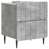 Éjjeliszekrény 2 pcs betonszürke 43 x 34,5 x 49,5 cm szerelt fa