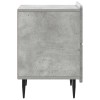 Éjjeliszekrény 2 pcs betonszürke 43 x 34,5 x 49,5 cm szerelt fa