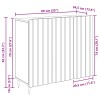 Széf antik fa 89 x 34,5 x 82 cm szerelt fa