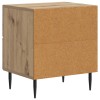 Éjjeliszekrény fiókkal 2 pcs kézműves tölgy 43 x 34,5 x 47,5 cm