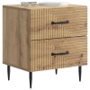 Éjjeliszekrény fiókkal 2 pcs kézműves tölgy 43 x 34,5 x 47,5 cm