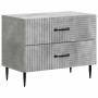 Éjjeliszekrény betonszürke 62 x 34,5 x 47,5 cm szerelt fa