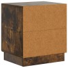 Éjjeli asztal füstös tölgy 43 x 34,5 x 47 cm szerelt fa