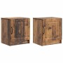 Éjjeliszekrény 2 pcs antik fa 43 x 34,5 x 47 cm szerelt fa
