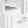 Éjjeliszekrény fiókkal 2 pcs magasfényű fehér 49 x 34,5 x 20 cm