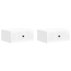 Éjjeliszekrény fiókkal 2 pcs magasfényű fehér 49 x 34,5 x 20 cm