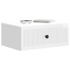 Éjjeliszekrény fiókkal 2 pcs magasfényű fehér 49 x 34,5 x 20 cm