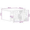 Fali éjjeli szekrény 2 pcs antik fa 49 x 34,5 x 20 cm