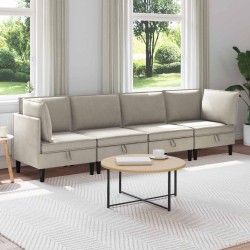 Nappali bútor szett 4 pcs zabpehely szövet