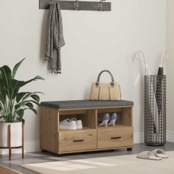 Előtér pad párnával fiókkal artisan tölgy 80 x 38 x 46 cm