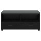 Előtér pad párnával fiókkal fekete tölgy 100 x 38 x 46 cm