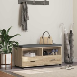 Előtér pad párnával fiókkal sonoma tölgy 100 x 38 x 46 cm