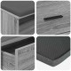 Előtér pad párnával fiókkal szürke sonoma 100 x 38 x 46 cm