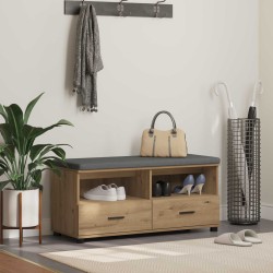 Előtér pad párnával fiókkal artisan tölgy 100 x 38 x 46 cm