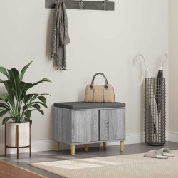 Előtér pad párnával tárolóval szürke sonoma 60 x 38 x 46 cm