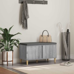 Előtér pad párnával tárolóval szürke sonoma 60 x 38 x 46 cm