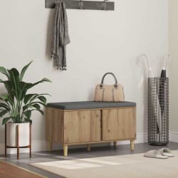 Előtér pad párnával tárolóval artisan tölgy 60 x 38 x 46 cm