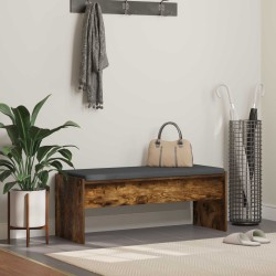 Előtér pad párnával füstölt tölgy 100 x 38 x 46 cm