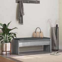 Előtér pad párnával szürke sonoma 103 x 38 x 40 cm