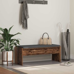 Előtér pad párnával öreg fa 100 x 38 x 46 cm