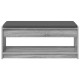 Előtér pad párnával polcokkal szürke sonoma 100 x 38 x 46 cm