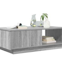Dohányzóasztal fiókkal szürke sonoma 95 x 55 x 31 cm faanyag
