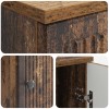 Asztal antik fa szerelt fa 142,5 x 50 x 75 cm