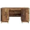 Asztal antik fa szerelt fa 142,5 x 50 x 75 cm
