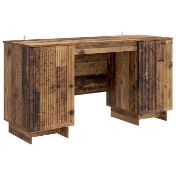 Asztal antik fa szerelt fa 142,5 x 50 x 75 cm