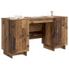 Asztal antik fa szerelt fa 142,5 x 50 x 75 cm