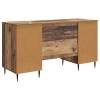 Asztal polcokkal ajtóval antik fa 142,5 x 50 x 75 cm szerelt fa