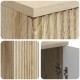 Asztal polcokkal sonoma tölgy 142,5 x 50 x 75 cm szerelt fa