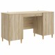 Asztal polcokkal sonoma tölgy 142,5 x 50 x 75 cm szerelt fa