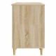Asztal polcokkal sonoma tölgy 142,5 x 50 x 75 cm szerelt fa
