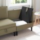 Sarok sofa tárolóval khaki bársony