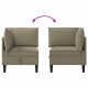 Sarok sofa tárolóval khaki bársony