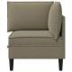 Sarok sofa tárolóval khaki bársony