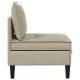 Középső sofa tárolóval homokszín bársony