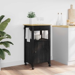 Konyhai kocsi egyszínű fekete