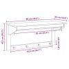 Kabáthorog hill fehér és mézbarna 90 x 35 x 41.5 cm tömör fenyő