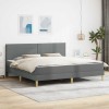 Ágykeret sötétszürke 200 x 200 cm poliészter