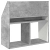 Gyerek könyvespolc beton szürke 72,5 x 29,5 x 69 cm faanyag
