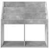 Gyerek könyvespolc beton szürke 72,5 x 29,5 x 69 cm faanyag