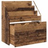 Gyerek könyvespolc fiókkal öreg fa 60 x 29,5 x 69 cm faanyag